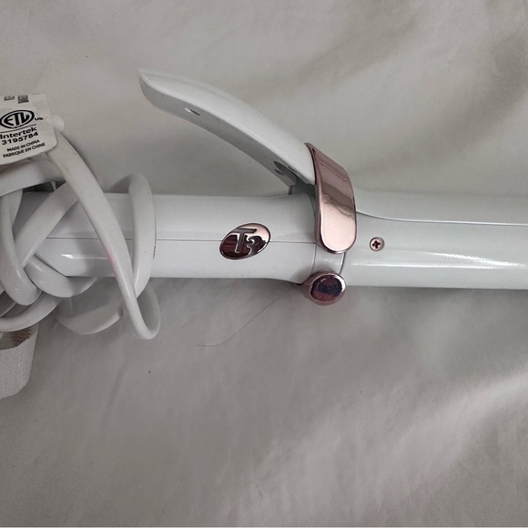 T3 SinglePass Compact Travel Styling Flat Iron White & Rose Gold - Picture 4 of 7